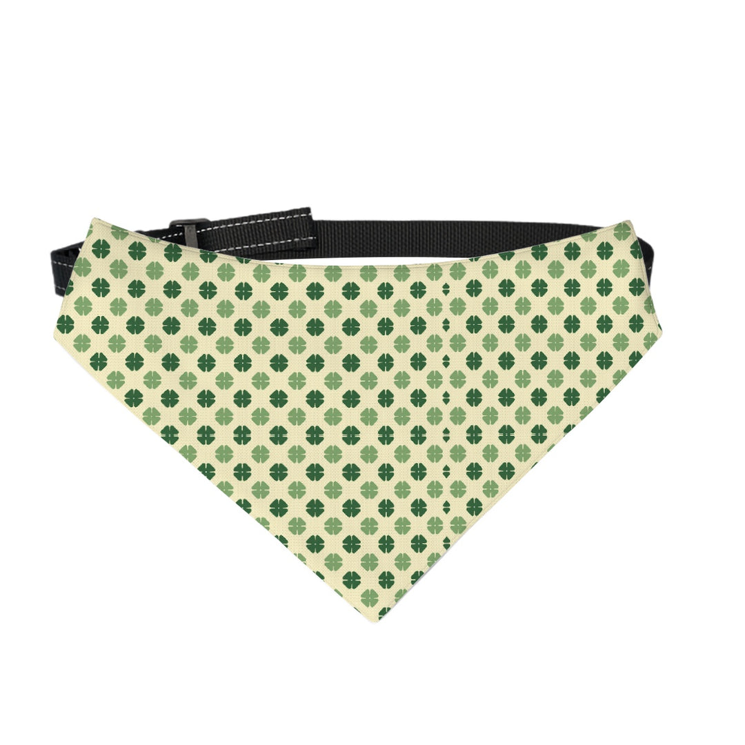 Yellow Clover - Dog Bandanas Double Sided with Buckle