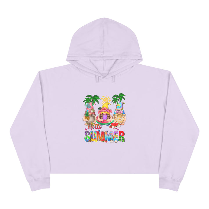 Summer Gnomes - Crop Hoodie