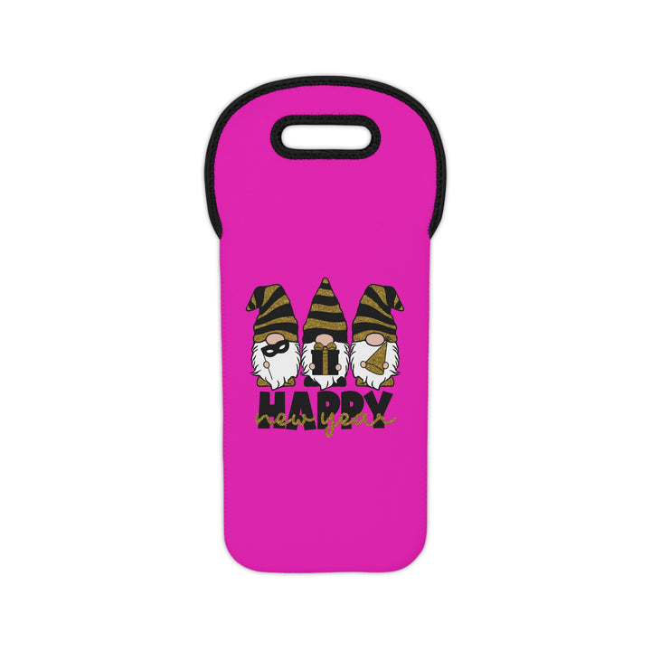 Happy New Year Gnomes - Wine Tote Bag
