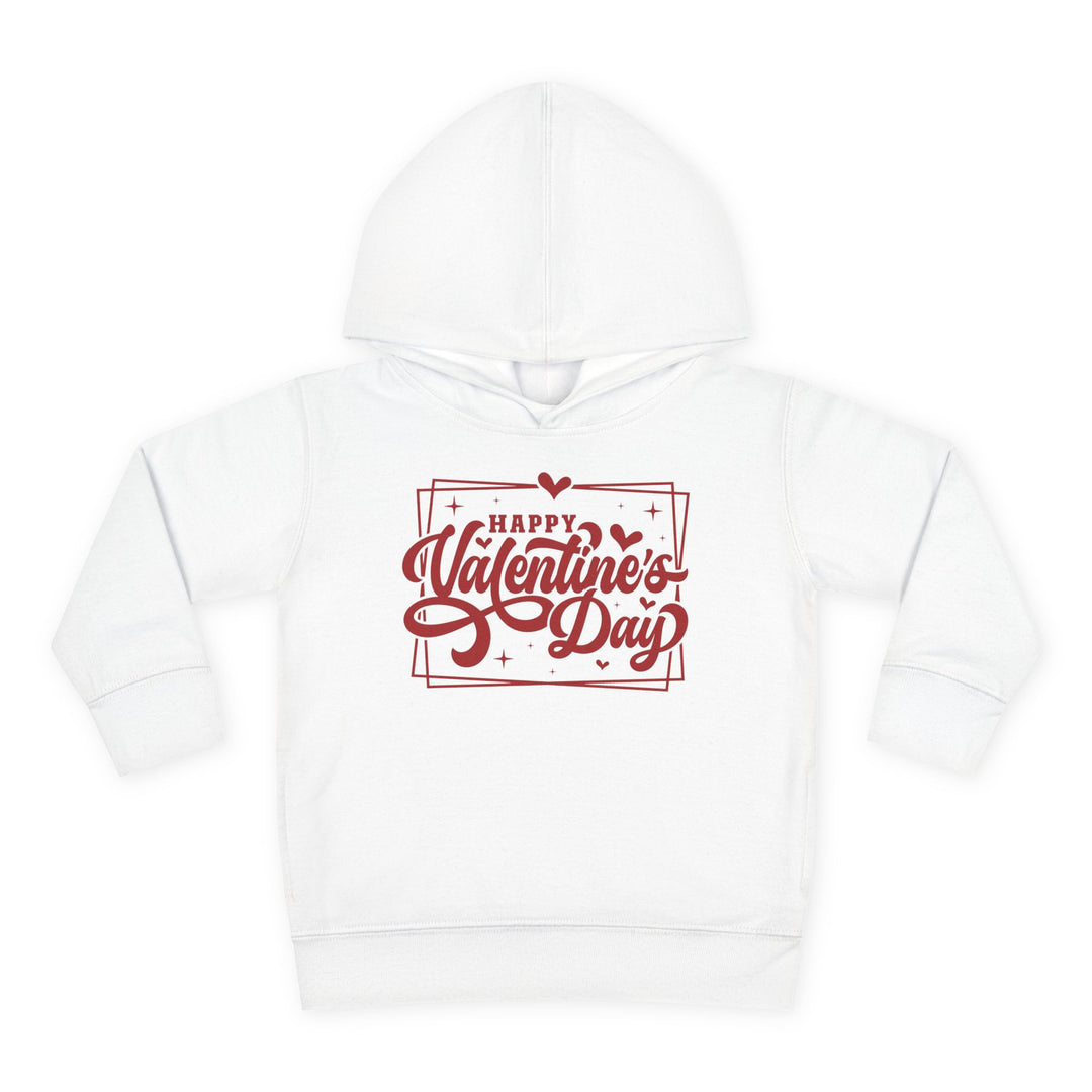 Happy Valentine's Day W/Hearts - Toddler Pullover Fleece Hoodie