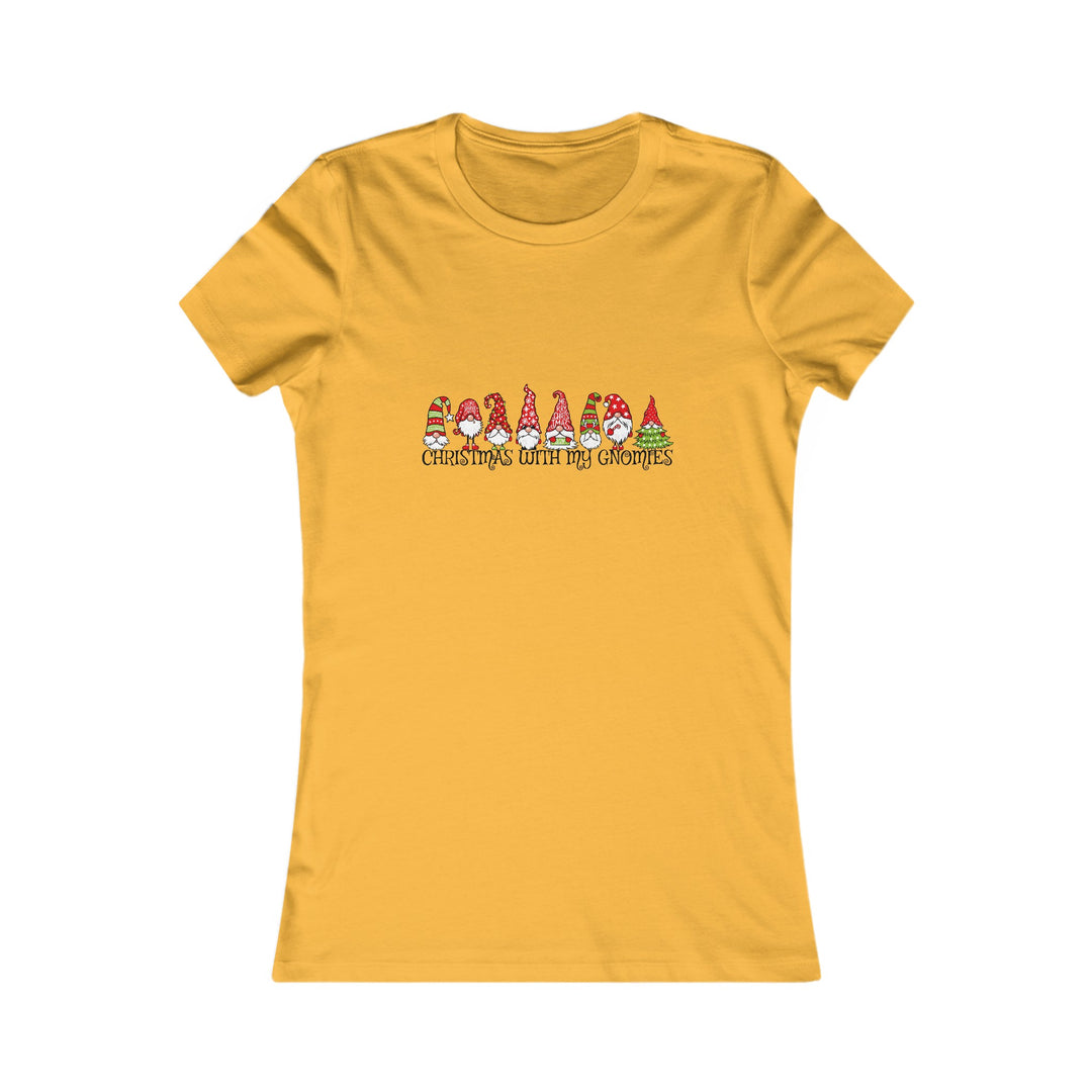 Christmas With My Gnomes - Women's Favorite Tee