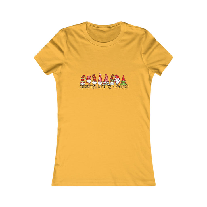 Christmas With My Gnomes - Women's Favorite Tee