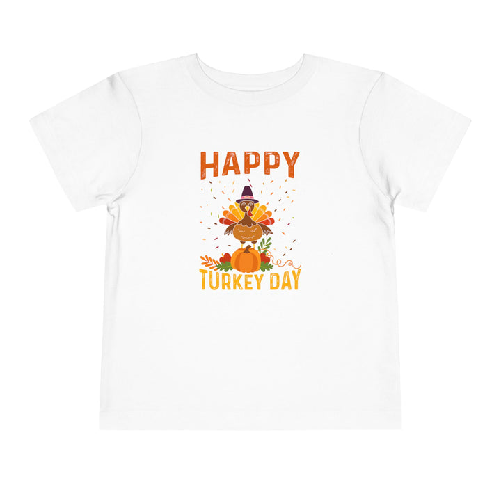 happy Turkey Day - Toddler Short Sleeve Tee