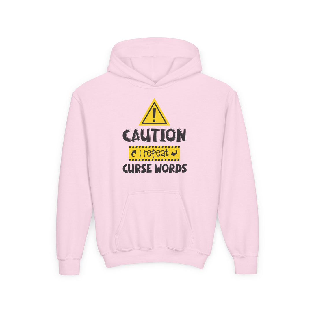 Caution - Youth Heavy Blend Hooded Sweatshirt