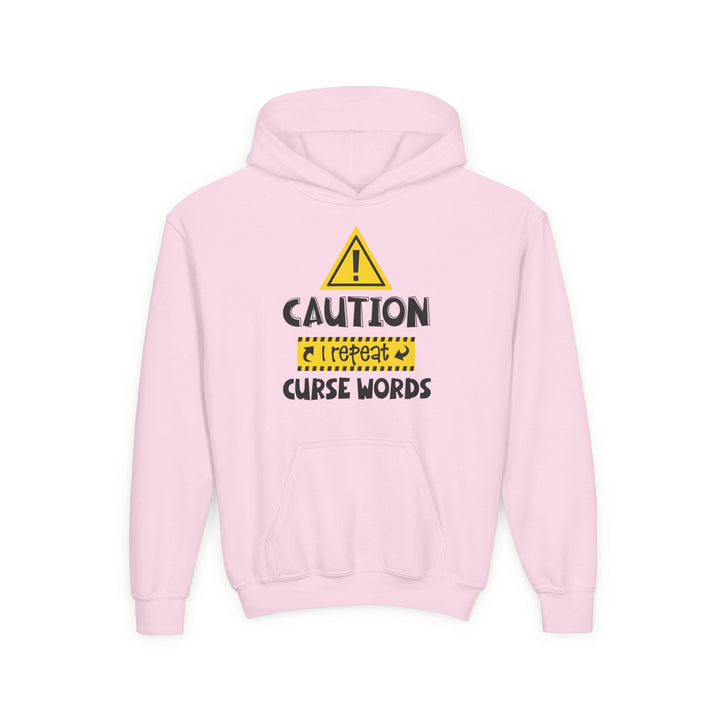 Caution - Youth Heavy Blend Hooded Sweatshirt