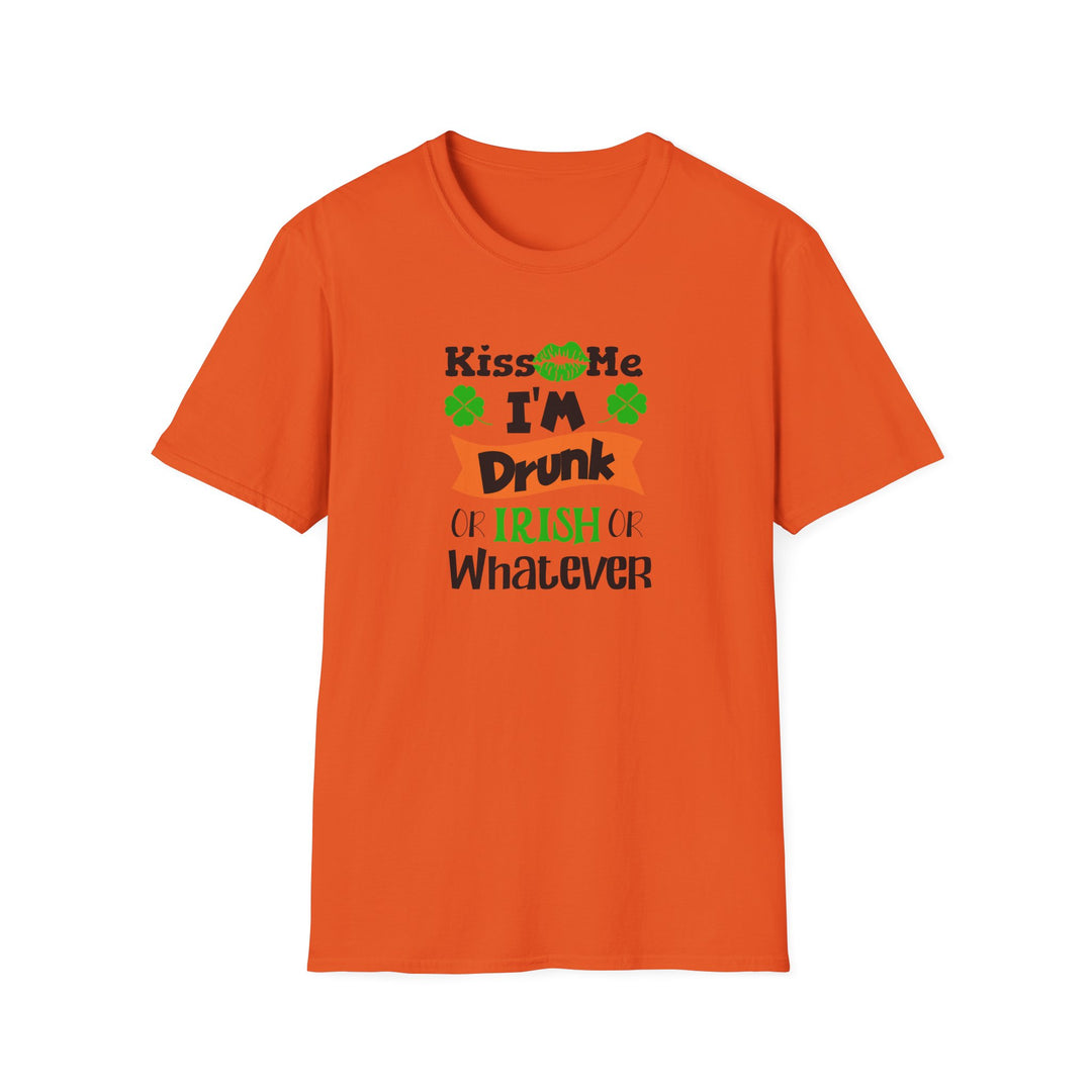 Kiss Me I'm Drunk - Unisex Softstyle T-Shirt