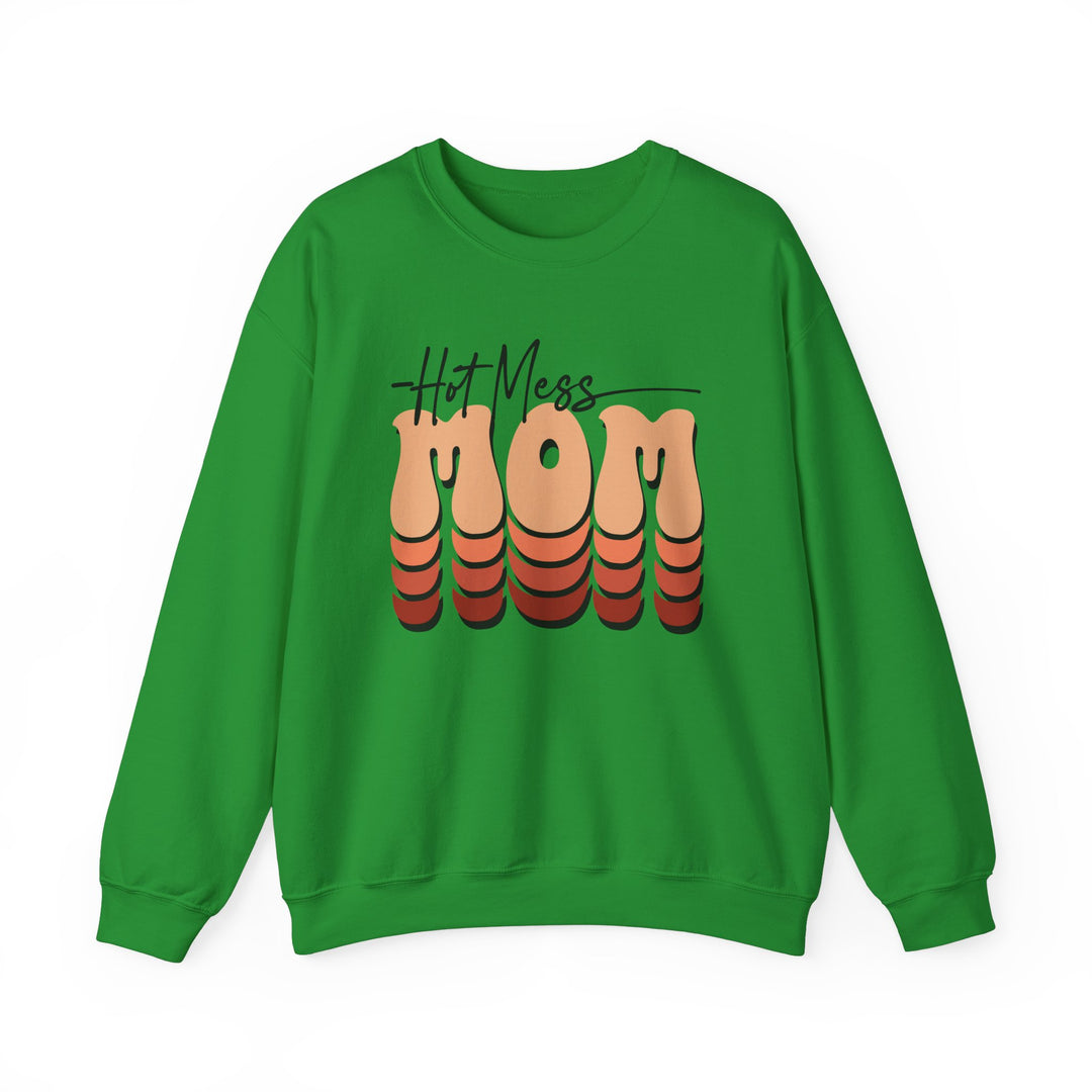 Hot Mess Mom - Unisex Heavy Blend™ Crewneck Sweatshirt