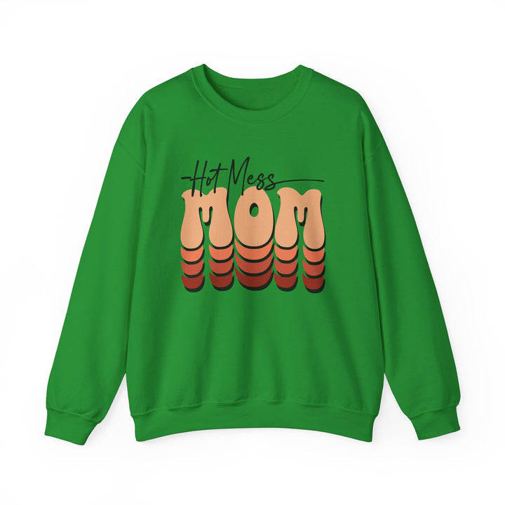 Hot Mess Mom - Unisex Heavy Blend™ Crewneck Sweatshirt