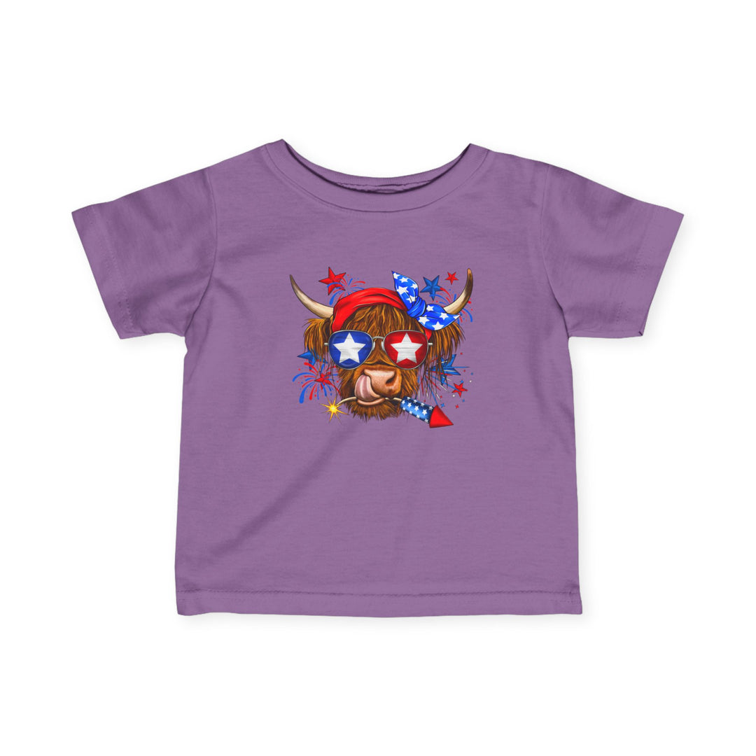 4th Of July Cow - Infant Fine Jersey Tee