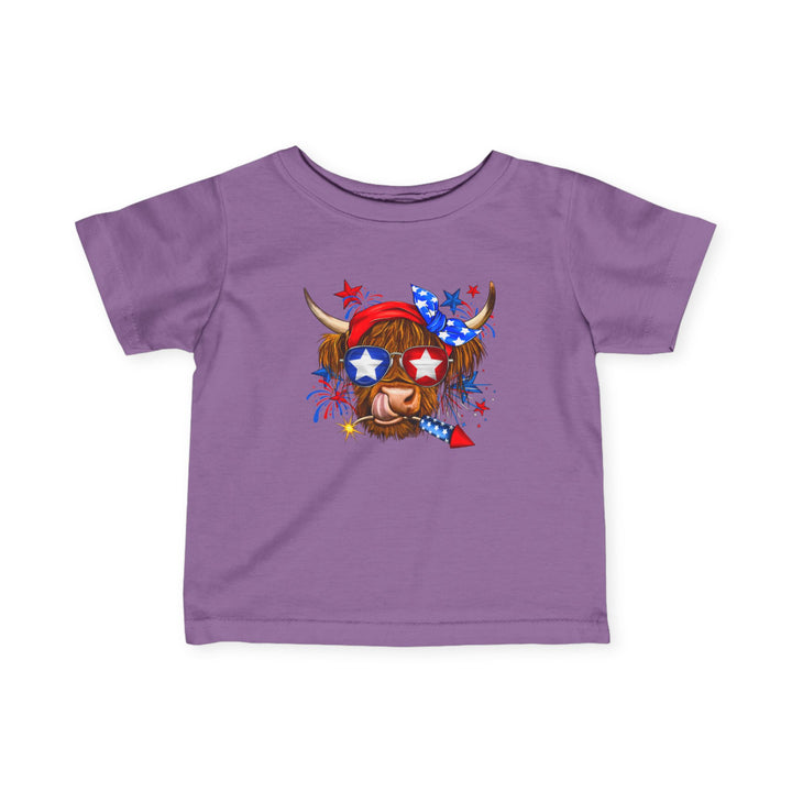 4th Of July Cow - Infant Fine Jersey Tee