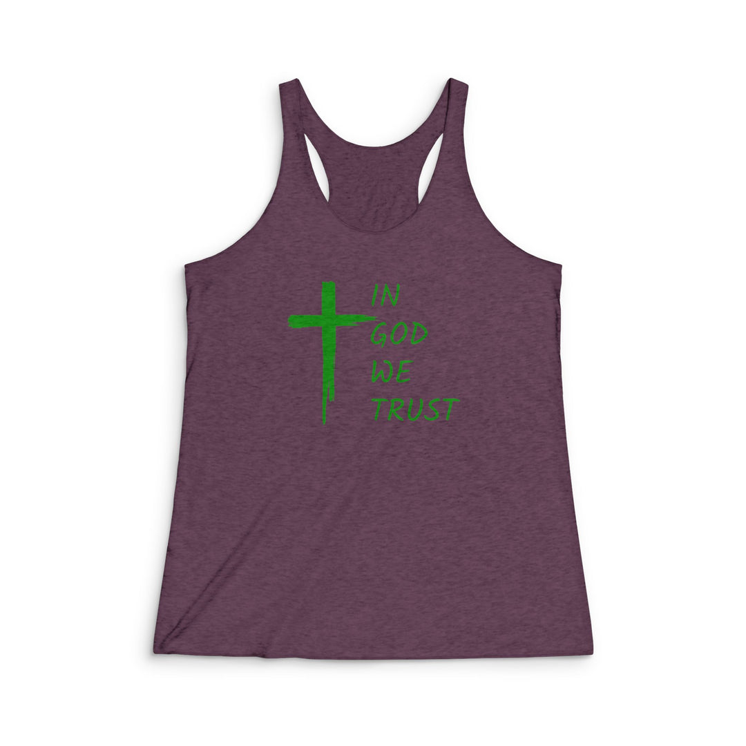 In God We Trust - Women's Tri-Blend Racerback Tank