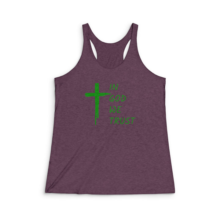 In God We Trust - Women's Tri-Blend Racerback Tank