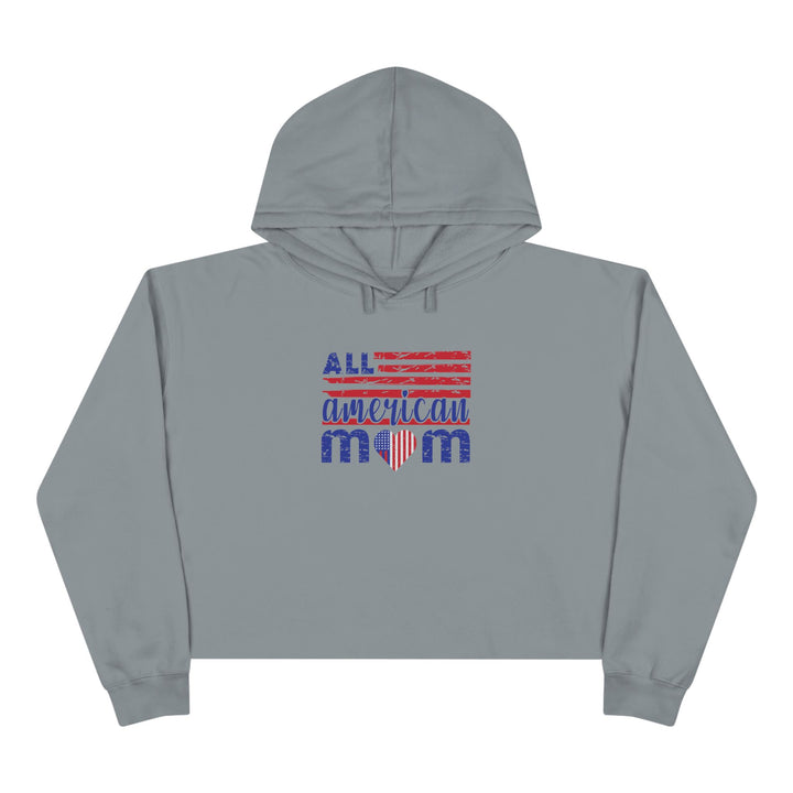 All American Mom  - Crop Hoodie