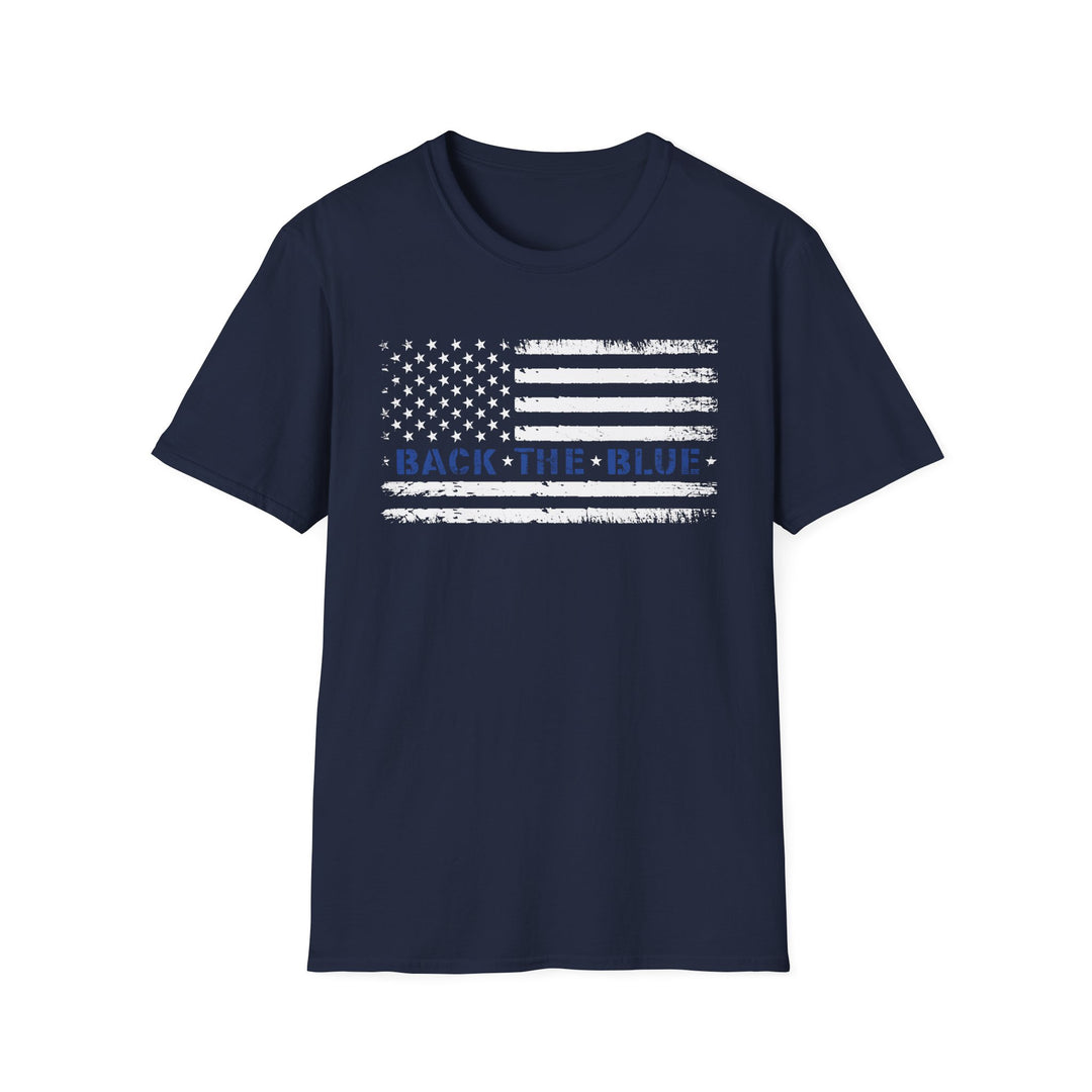 Back The Blue - Unisex Softstyle T-Shirt