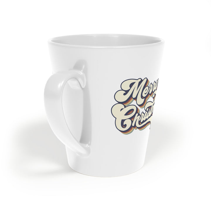 Retro Merry Christmas - Latte Mug, 12oz