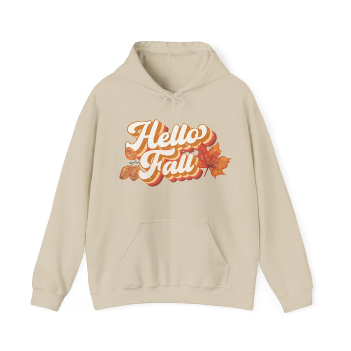 Retro Hello Fall - Unisex Heavy Blend™ Hooded Sweatshirt