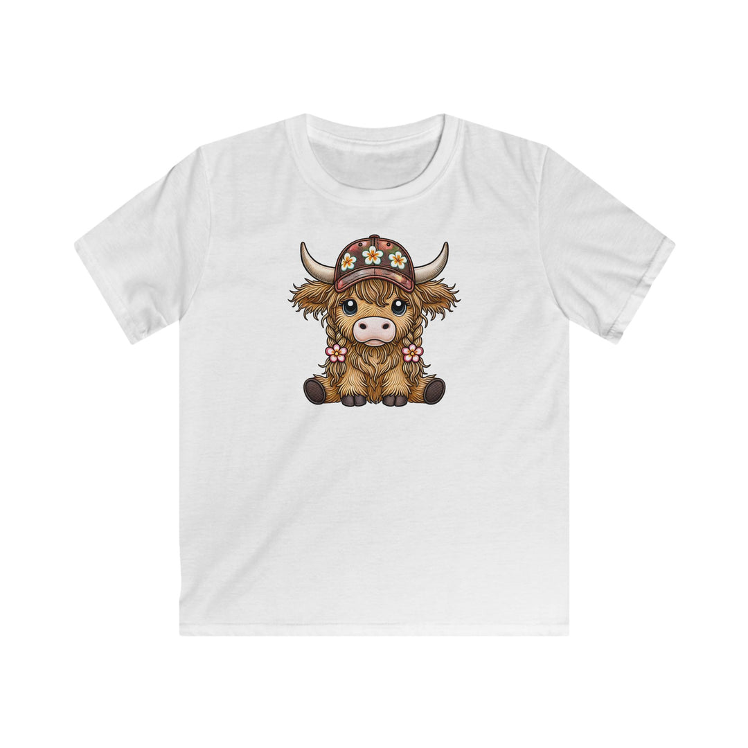 Summer Cow - Kids Softstyle Tee