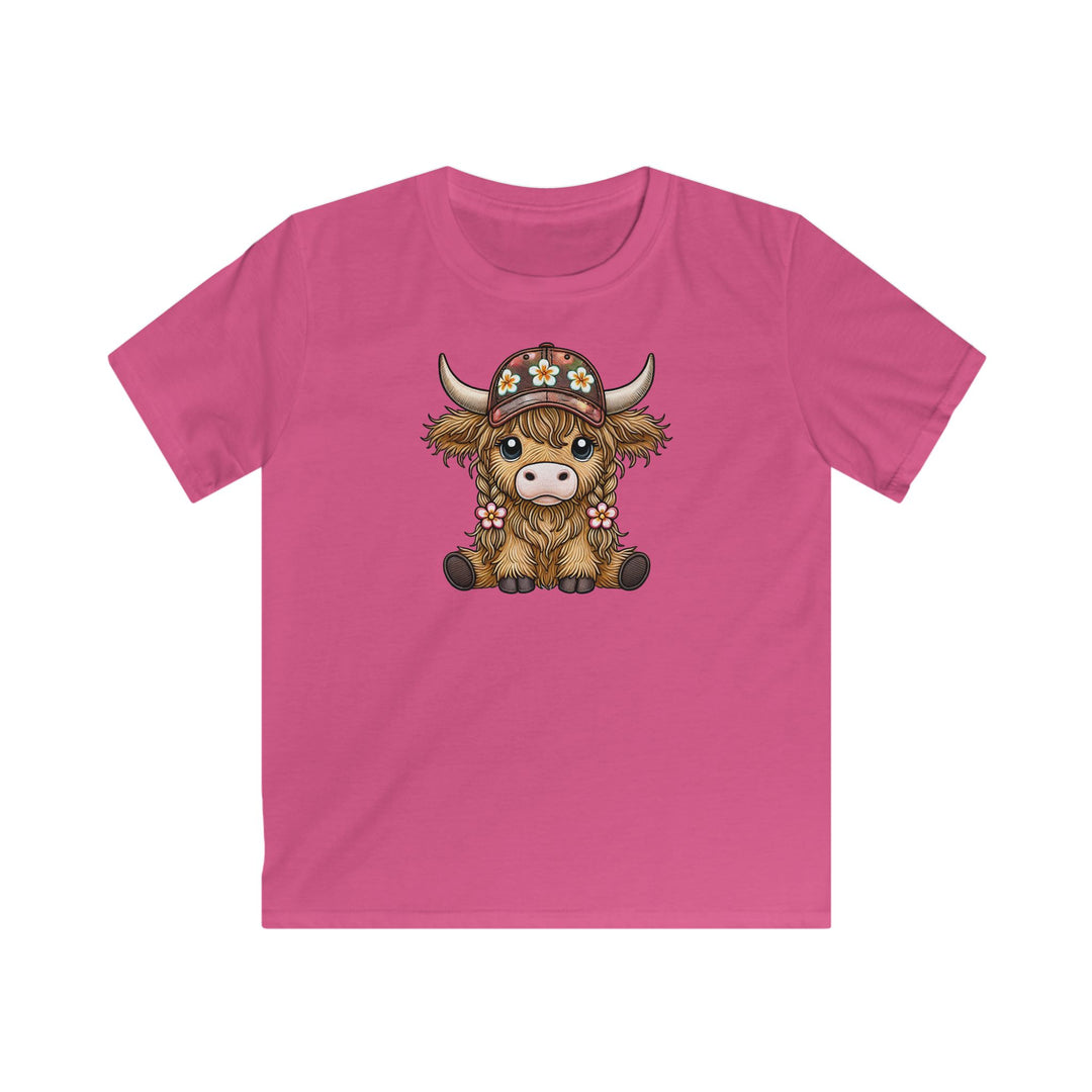 Summer Cow - Kids Softstyle Tee