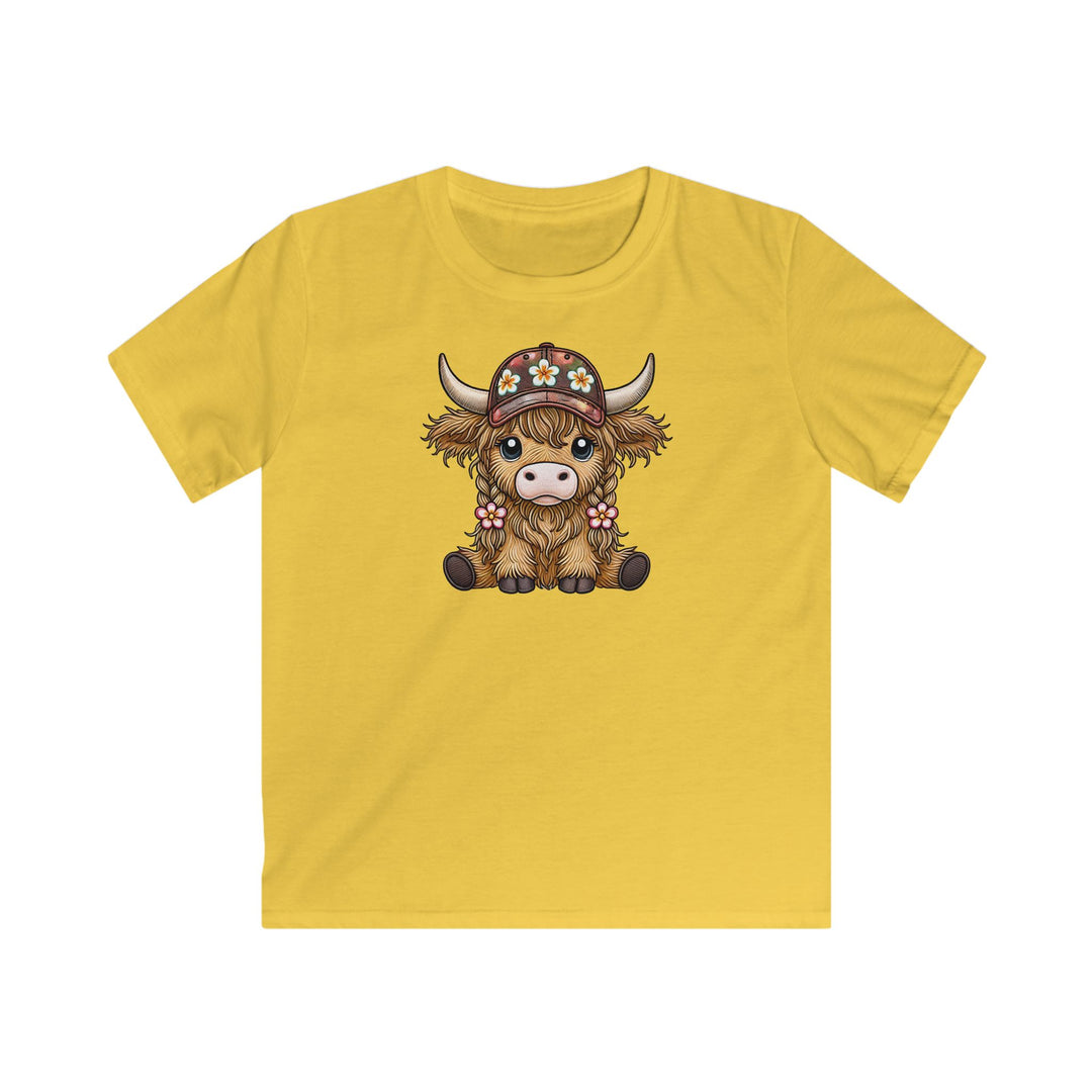Summer Cow - Kids Softstyle Tee