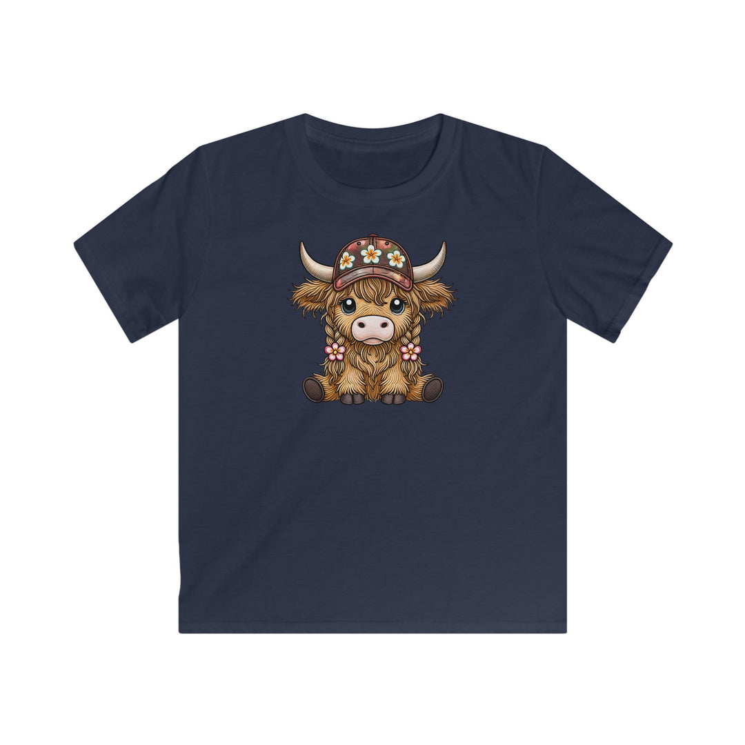 Summer Cow - Kids Softstyle Tee