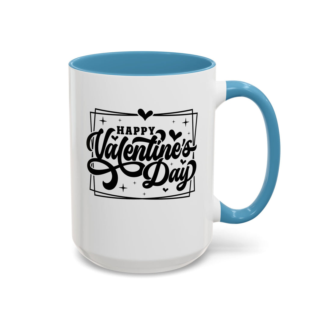 Happy Valentine's Day W/Hearts - Accent Coffee Mug (11, 15oz)