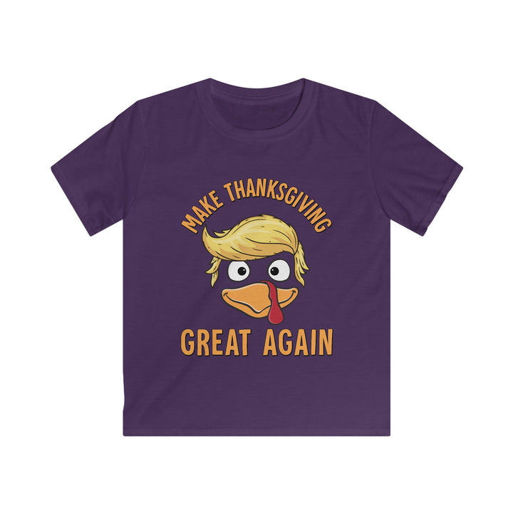 Make Thanksgiving Great Again - Kids Softstyle Tee