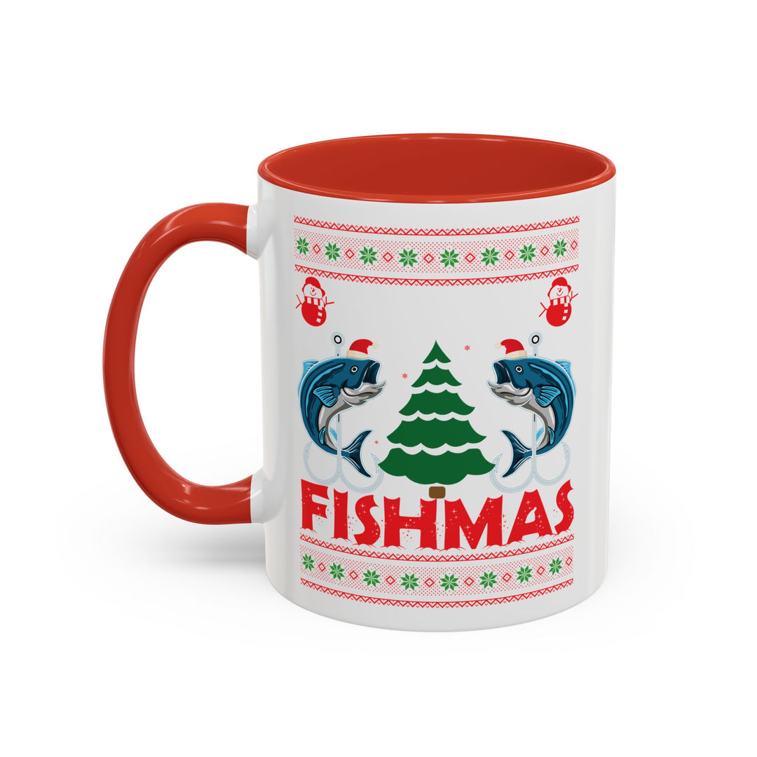 Merry Fishmas - Accent Coffee Mug (11, 15oz)