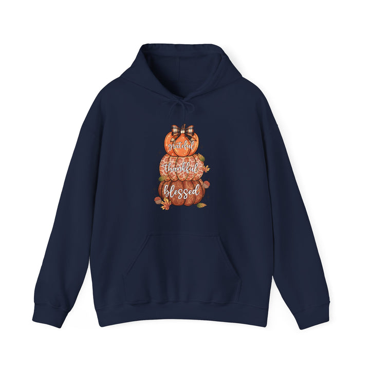 Grateful Thankful Blessed Pumpkins - Unisex Heavy Blend™ Hooded Sweatshirt