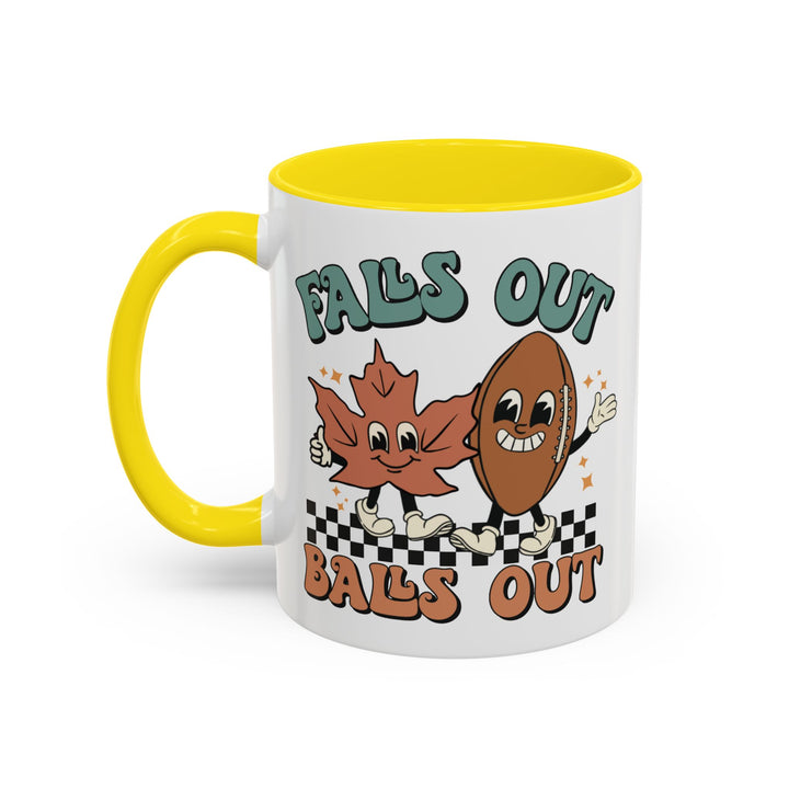 Falls Out Balls Out - Accent Coffee Mug (11, 15oz)