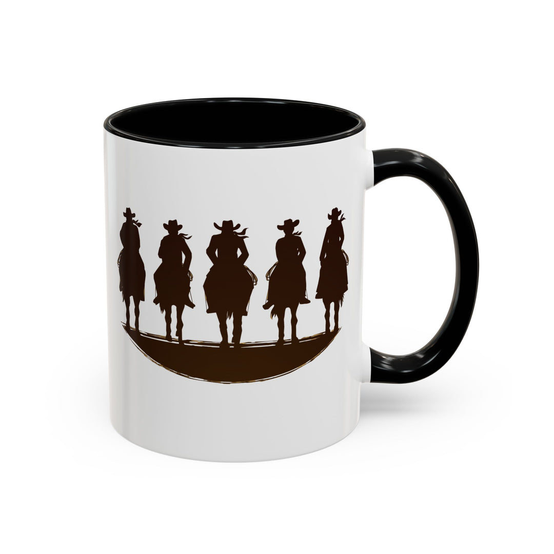 Cowboy Silhouette - Accent Coffee Mug (11, 15oz)