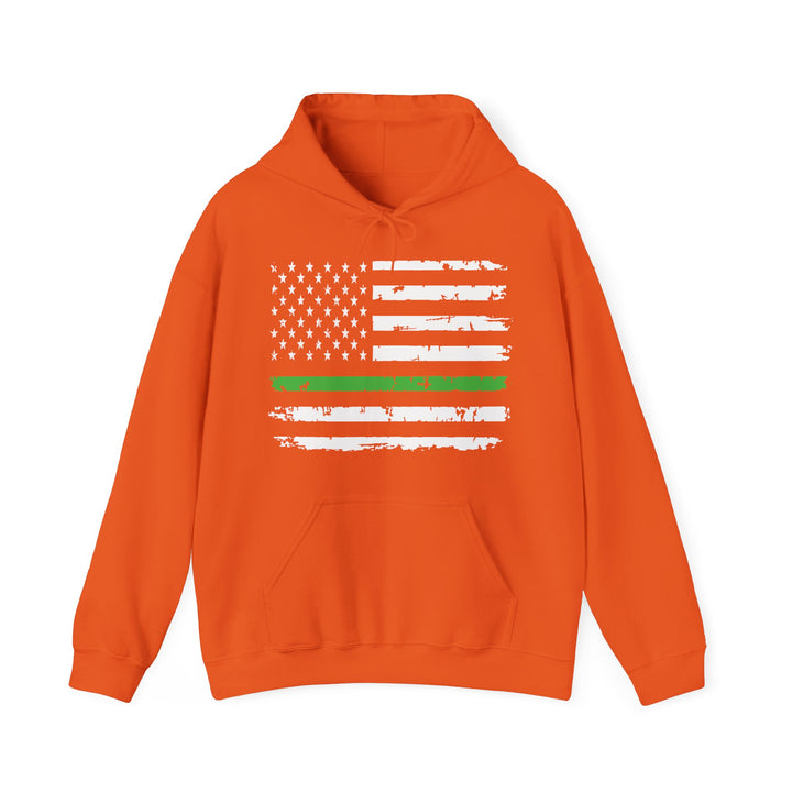 Green Line Flag - Unisex Heavy Blend™ Hooded Sweatshirt