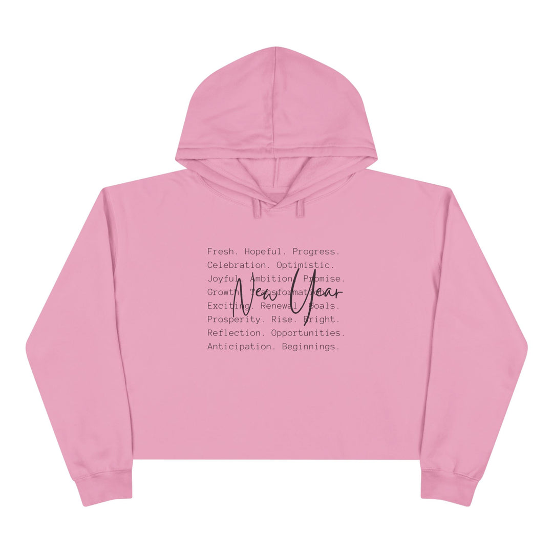 New Year Optimism - Crop Hoodie