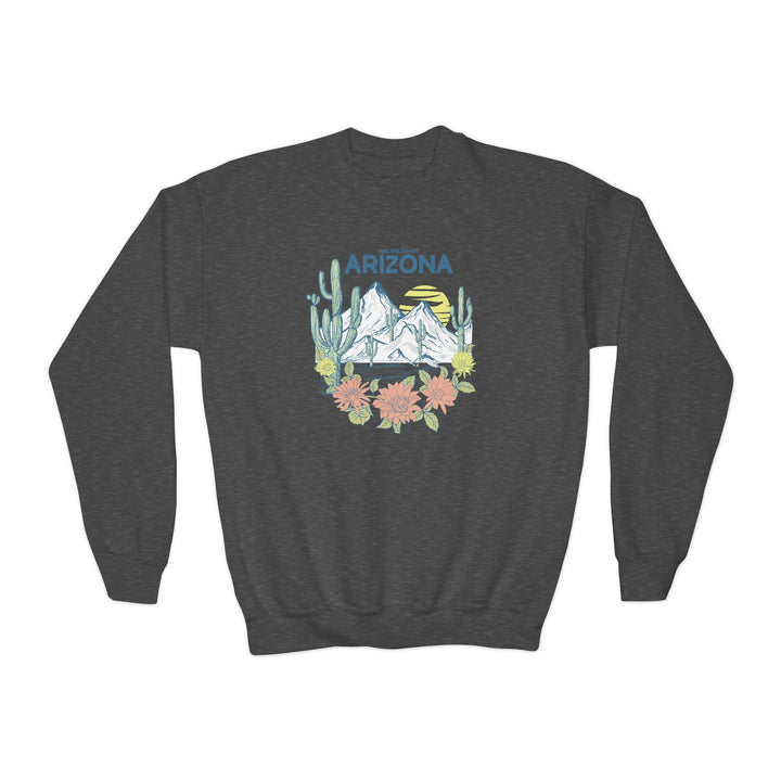 Feel The Sunset Arizona - Youth Crewneck Sweatshirt