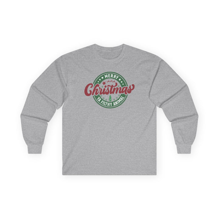 Merry Christmas Ya Filthy Animal - Unisex Ultra Cotton Long Sleeve Tee