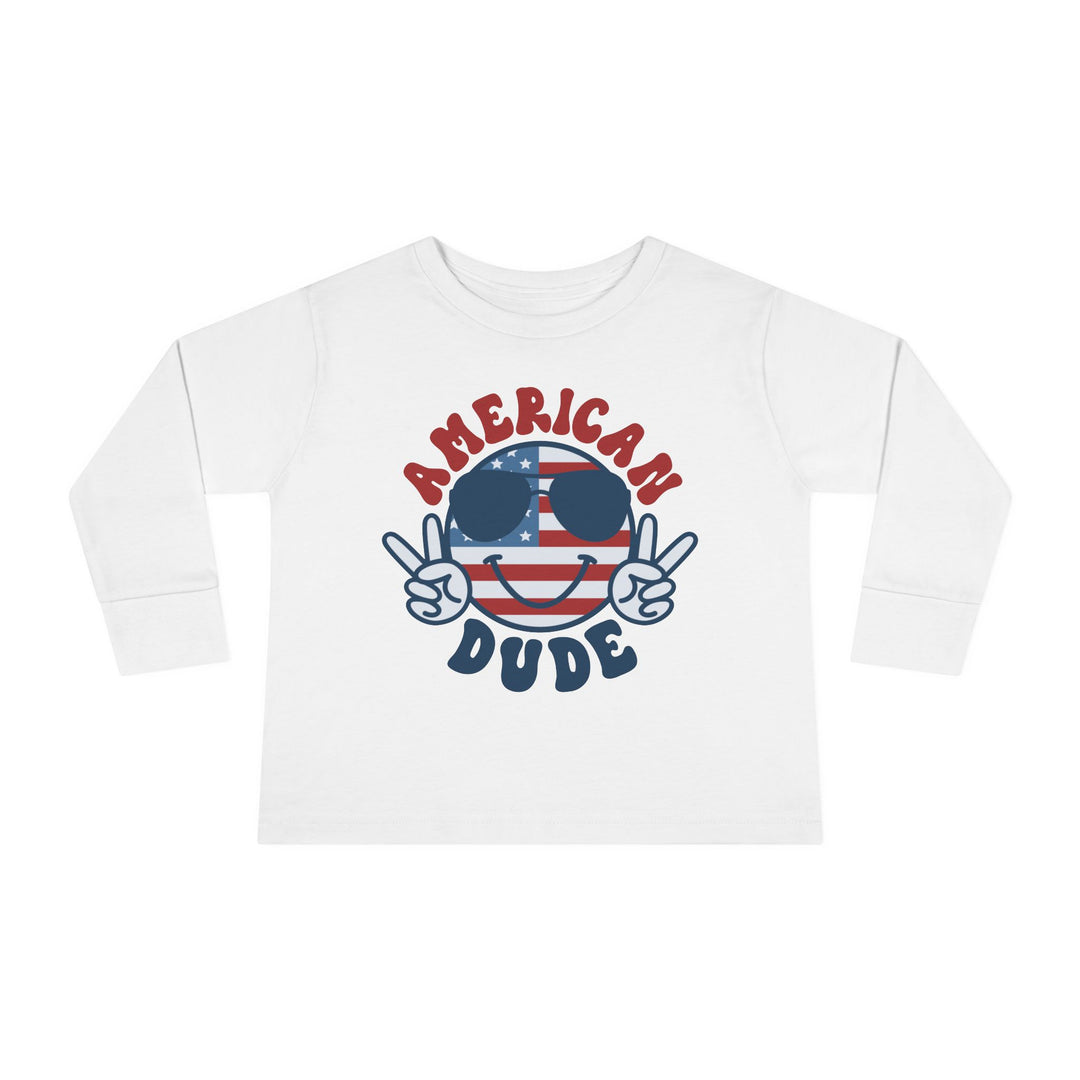 American Dude - Toddler Long Sleeve Tee