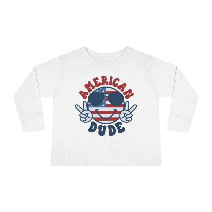 American Dude - Toddler Long Sleeve Tee