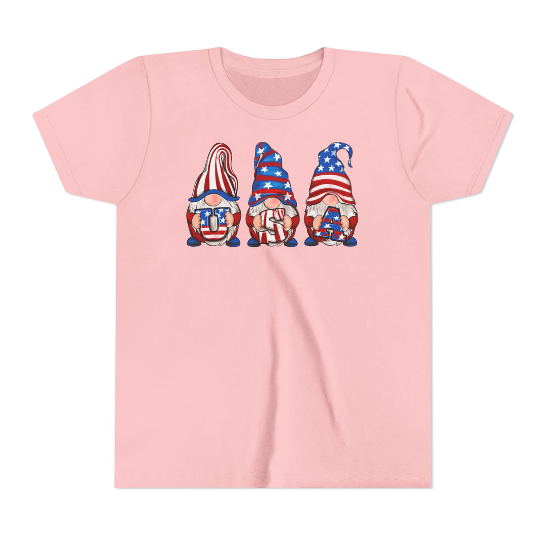 4th Of July Gnomes - Youth Short Sleeve Tee
