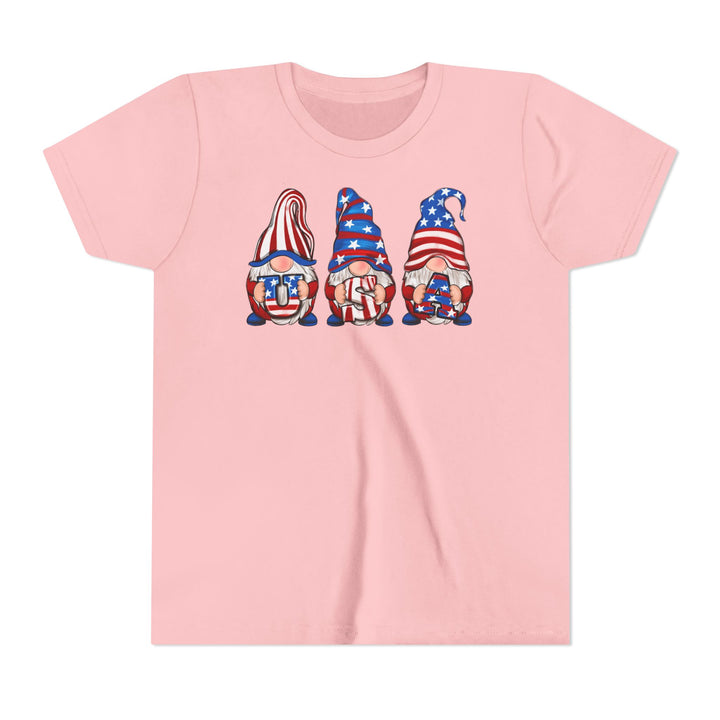 4th Of July Gnomes - Youth Short Sleeve Tee