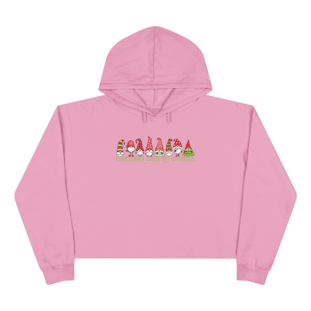 Christmas With My Gnomies - Crop Hoodie