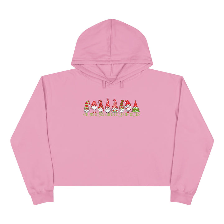 Christmas With My Gnomies - Crop Hoodie
