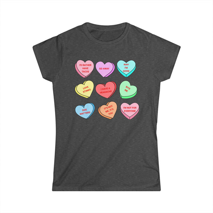 Conversation Hearts -Women's Softstyle Tee