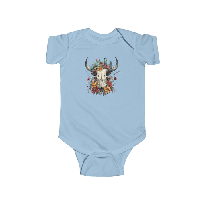 Bright And Flowery Skull - Infant Fine Jersey Bodysuit