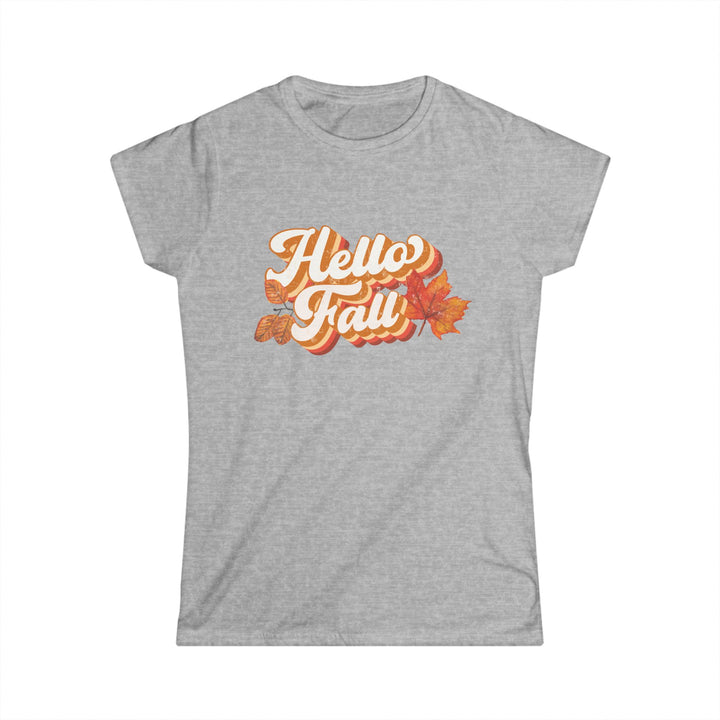 Retro Hello Fall - Women's Softstyle Tee