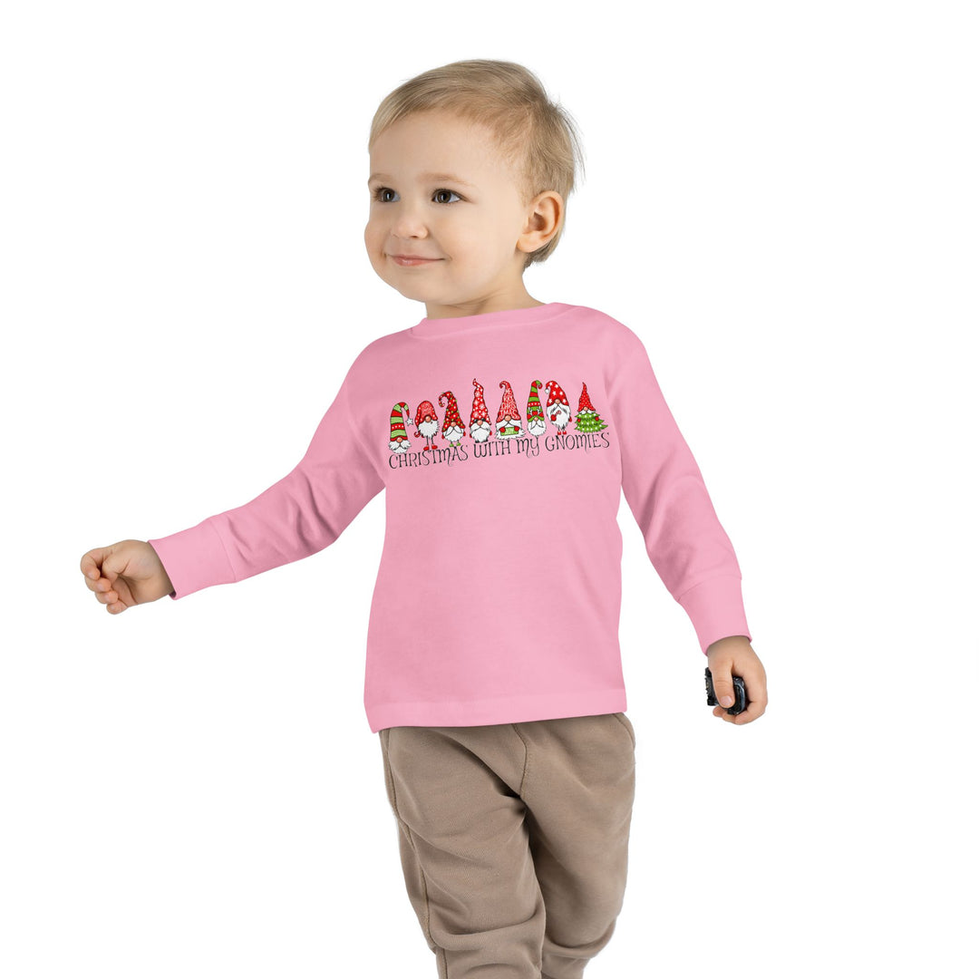 Christmas With My Gnomies - Toddler Long Sleeve Tee