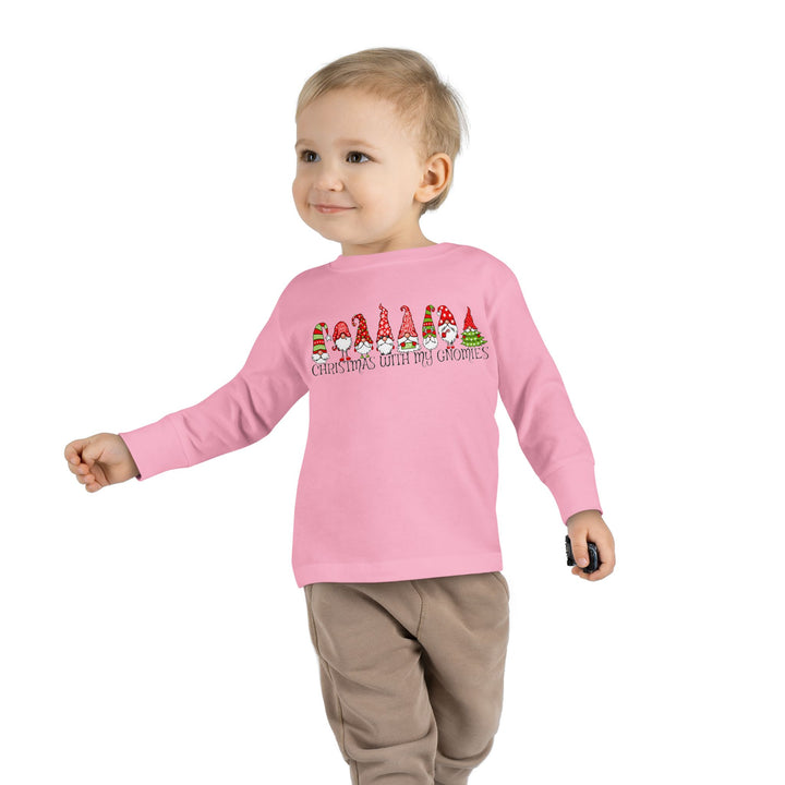 Christmas With My Gnomies - Toddler Long Sleeve Tee