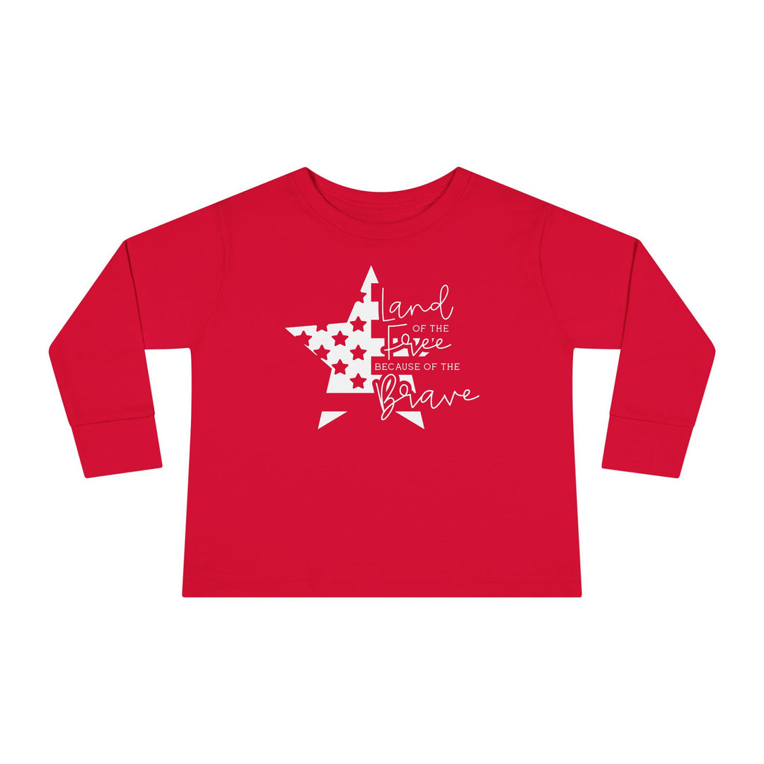 Land Of The Free - Toddler Long Sleeve Tee