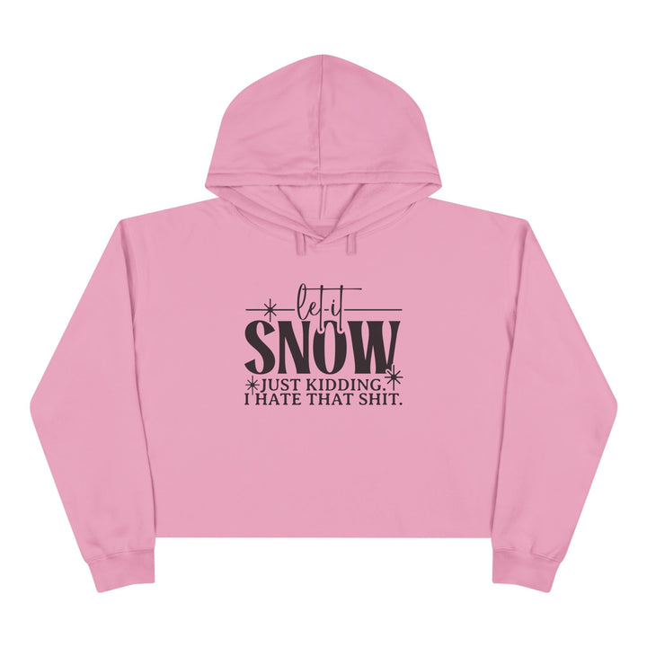 Let It Snow - Crop Hoodie