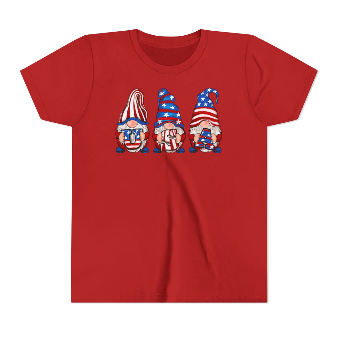 4th Of July Gnomes - Youth Short Sleeve Tee