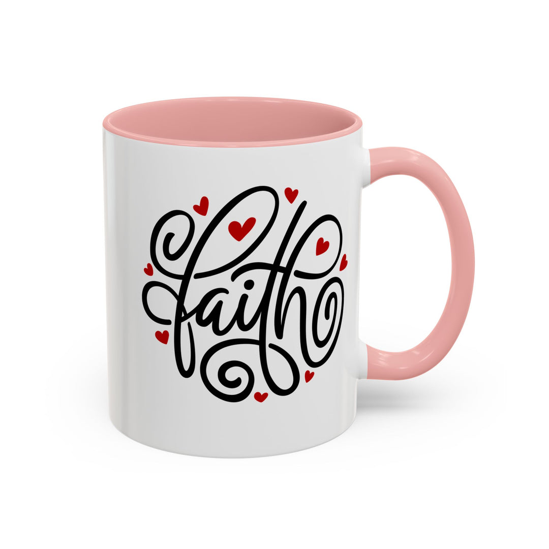 Faith Hearts - Accent Coffee Mug (11, 15oz)