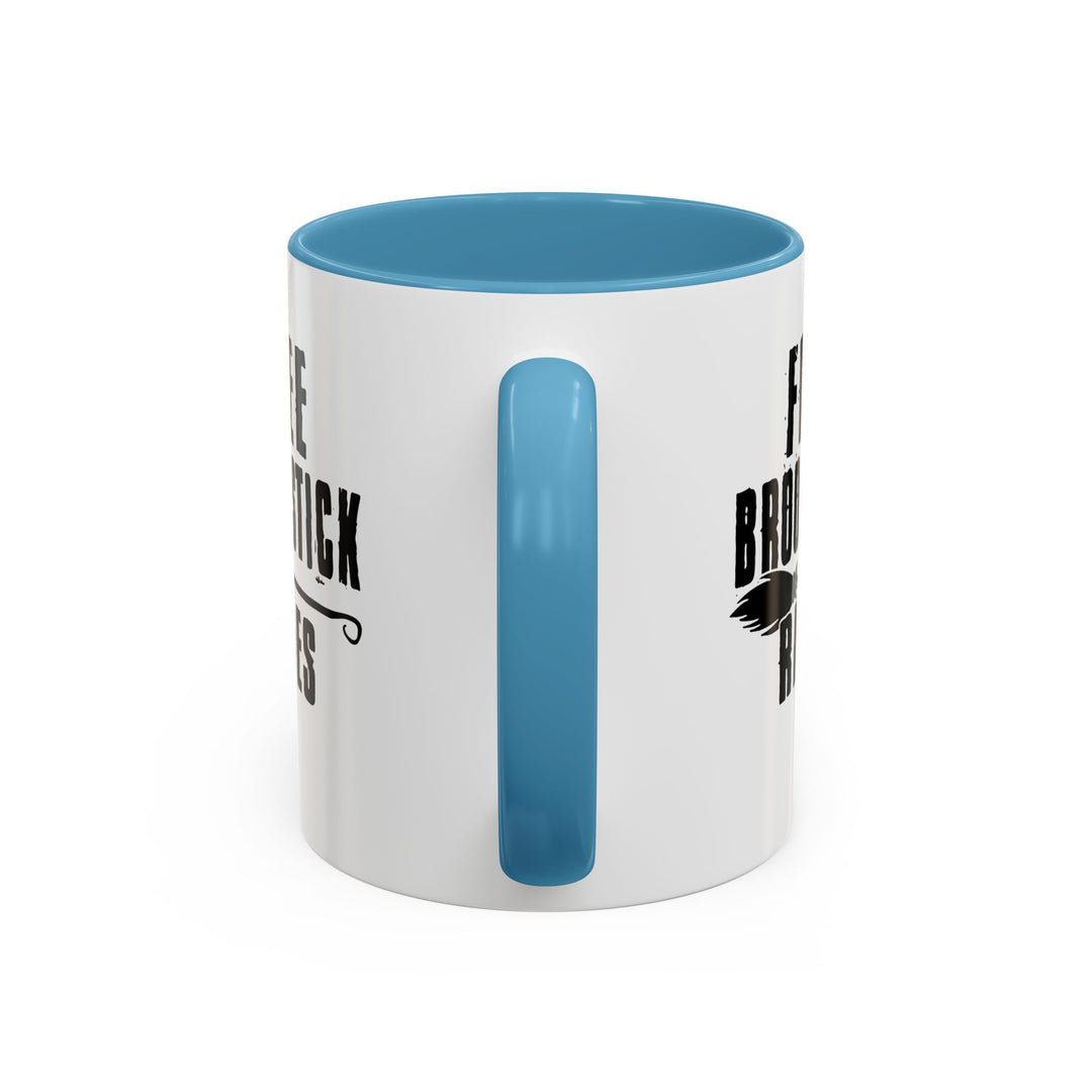 Free Broomstick Rides - Accent Coffee Mug (11, 15oz)